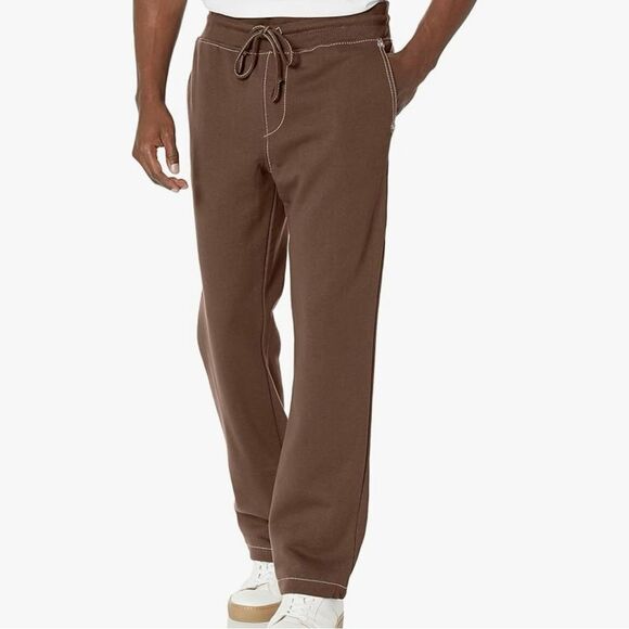 True Religion Big T Straight Leg Sweatpants Brown Medium - Picture 14 of 14